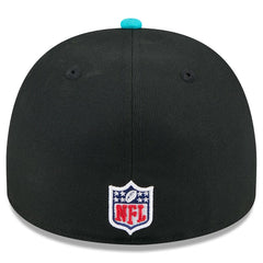 Miami Dolphins New Era 2025 NFL Draft On Stage A-Frame 59FIFTY Fitted Hat - Black/Aqua Hats