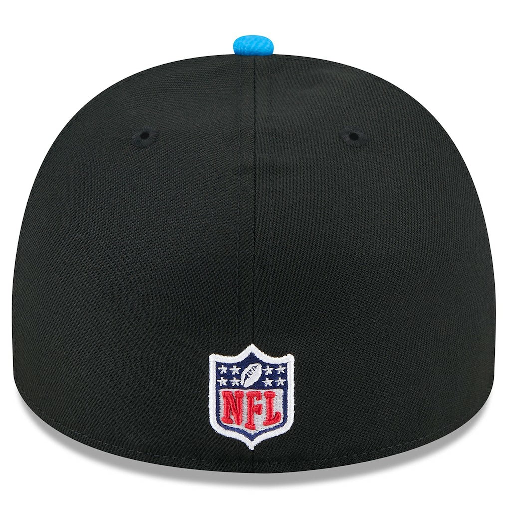 Detroit Lions New Era 2025 NFL Draft On Stage A-Frame 59FIFTY Fitted Hat - Black/Blue Hats