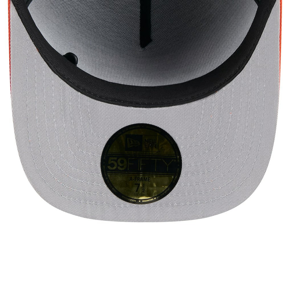 Cincinnati Bengals New Era 2025 NFL Draft On Stage A-Frame 59FIFTY Fitted Hat - Black/Orange Hats