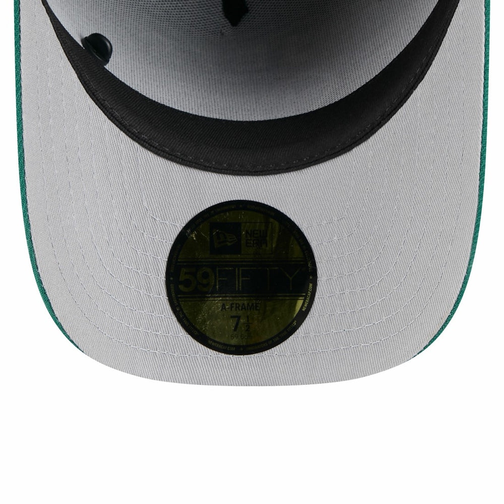 New York Jets New Era 2025 NFL Draft On Stage A-Frame 59FIFTY Fitted Hat - Black/Green Hats