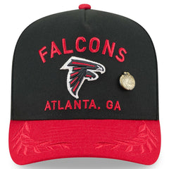 Atlanta Falcons New Era 2025 NFL Draft On Stage A-Frame 59FIFTY Fitted Hat - Black/Red Hats