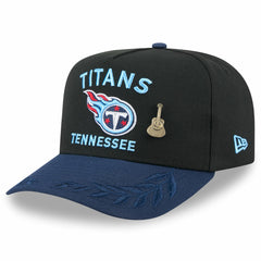Tennessee Titans New Era 2025 NFL Draft On Stage A-Frame 59FIFTY Fitted Hat - Black/Navy Hats