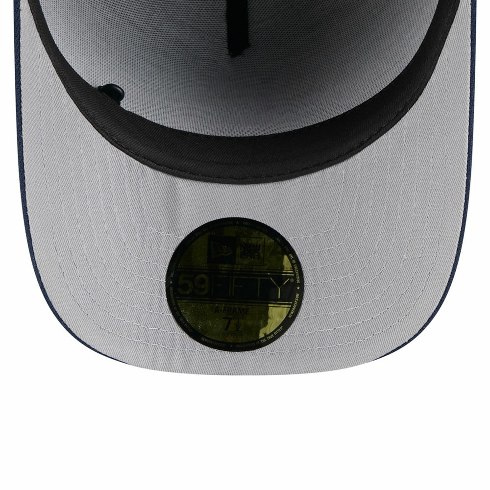 Tennessee Titans New Era 2025 NFL Draft On Stage A-Frame 59FIFTY Fitted Hat - Black/Navy Hats