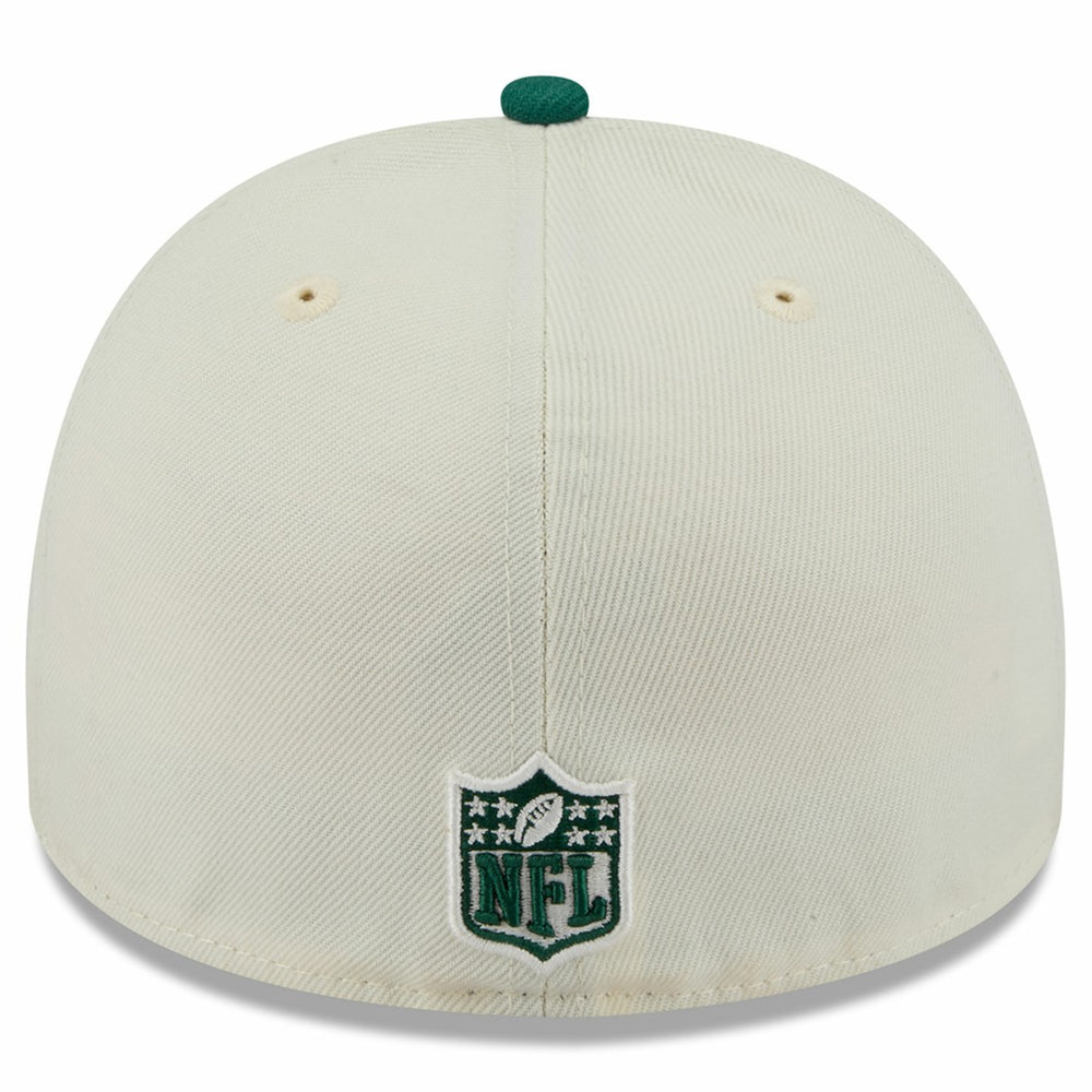 New York Jets New Era 2025 NFL Draft A-Frame 59FIFTY Fitted Hat - Cream/Green Hats