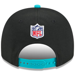 Miami Dolphins New Era 2025 NFL Draft A-Frame 9FIFTY Snapback Hat - Black/Aqua Hats