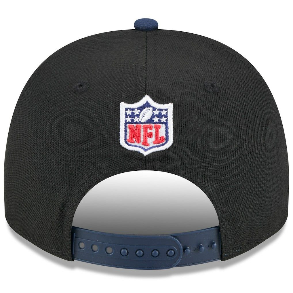 Seattle Seahawks New Era 2025 NFL Draft A-Frame 9FIFTY Snapback Hat - Black/College Navy Hats