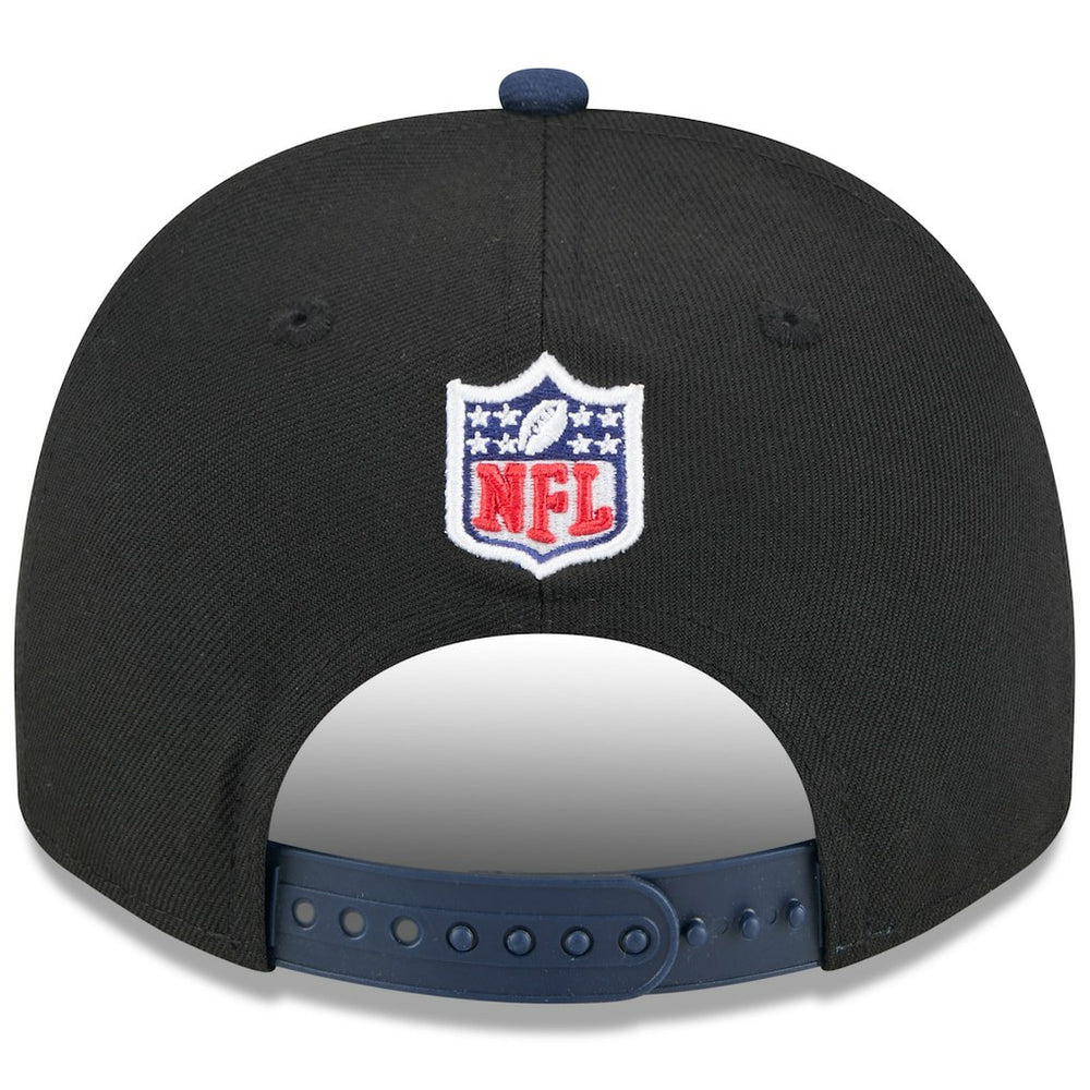 Seattle Seahawks New Era 2025 NFL Draft A-Frame 9FIFTY Snapback Hat - Black/College Navy Hats