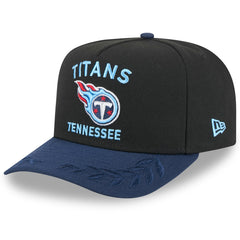 Tennessee Titans New Era 2025 NFL Draft A-Frame 9FIFTY Snapback Hat - Black/Navy Hats