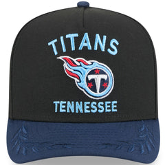 Tennessee Titans New Era 2025 NFL Draft A-Frame 9FIFTY Snapback Hat - Black/Navy Hats