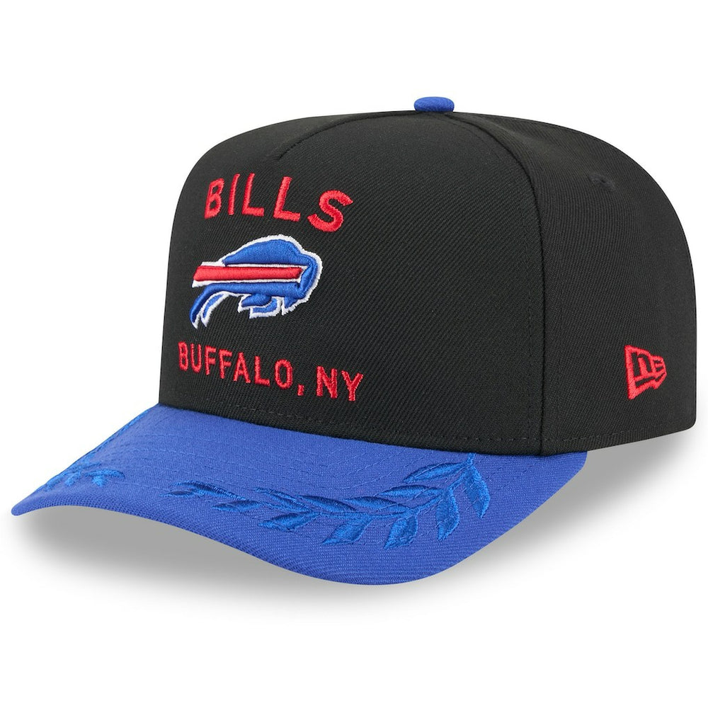 Buffalo Bills New Era 2025 NFL Draft A-Frame 9FIFTY Snapback Hat - Black/Royal Hats