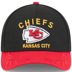Kansas City Chiefs New Era 2025 NFL Draft 9FORTY A-Frame M-Crown Adjustable Hat - Black/Red Hats