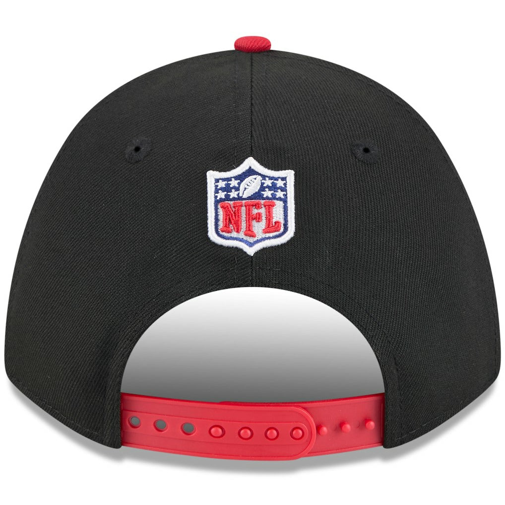 Kansas City Chiefs New Era 2025 NFL Draft 9FORTY A-Frame M-Crown Adjustable Hat - Black/Red Hats