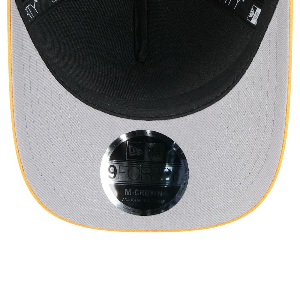 Pittsburgh Steelers New Era 2025 NFL Draft 9FORTY A-Frame M-Crown Adjustable Hat - Black/Gold Hats