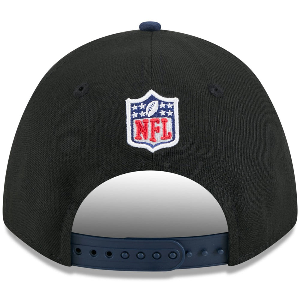 Tennessee Titans New Era 2025 NFL Draft 9FORTY A-Frame M-Crown Adjustable Hat - Black/Navy Hats