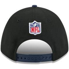 Tennessee Titans New Era 2025 NFL Draft 9FORTY A-Frame M-Crown Adjustable Hat - Black/Navy Hats