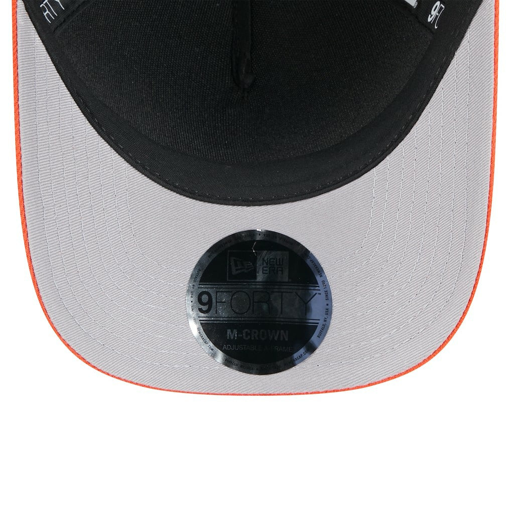 Cincinnati Bengals New Era 2025 NFL Draft 9FORTY A-Frame M-Crown Adjustable Hat - Black/Orange Hats