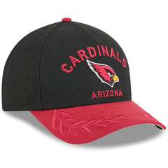 Arizona Cardinals New Era 2025 NFL Draft 9FORTY A-Frame M-Crown Adjustable Hat - Black/Cardinal Hats