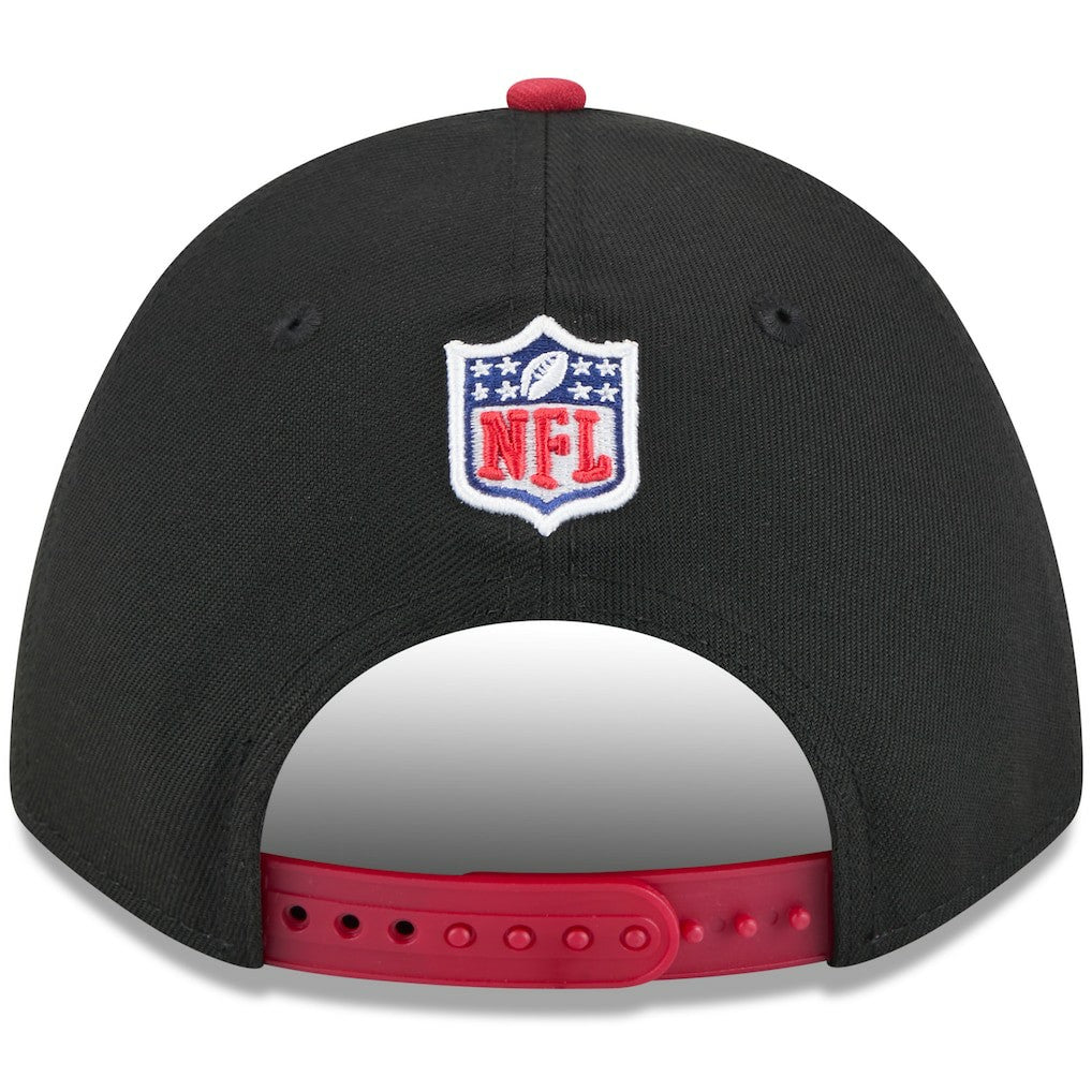 Arizona Cardinals New Era 2025 NFL Draft 9FORTY A-Frame M-Crown Adjustable Hat - Black/Cardinal Hats