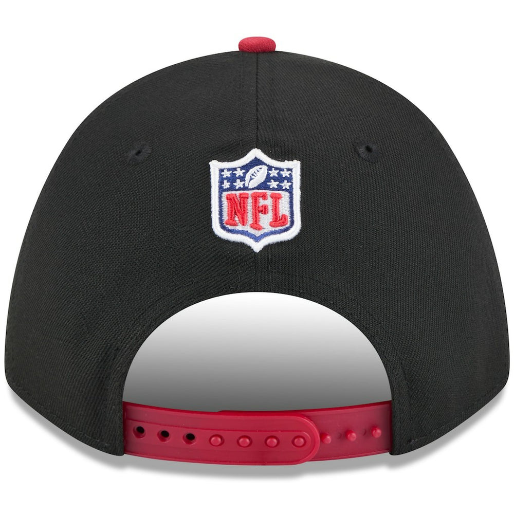 Arizona Cardinals New Era 2025 NFL Draft 9FORTY A-Frame M-Crown Adjustable Hat - Black/Cardinal Hats