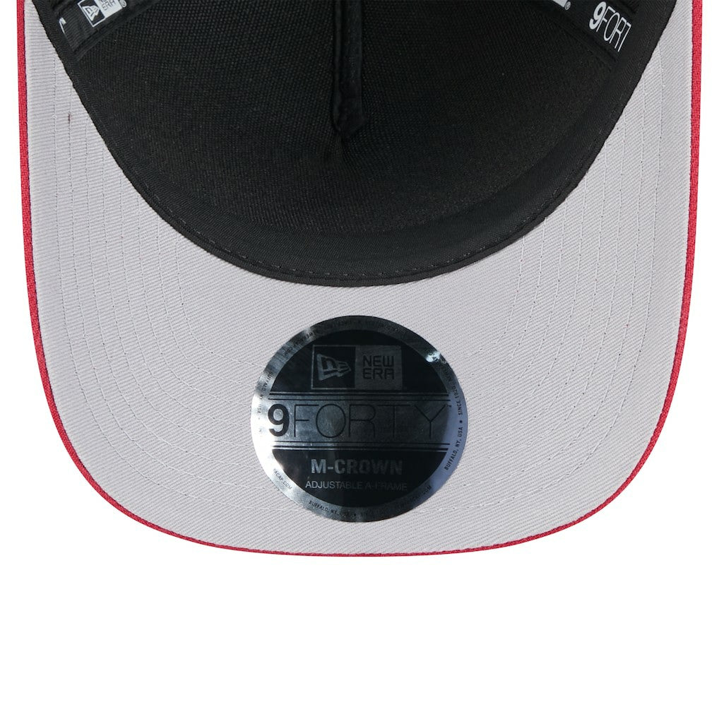 Arizona Cardinals New Era 2025 NFL Draft 9FORTY A-Frame M-Crown Adjustable Hat - Black/Cardinal Hats