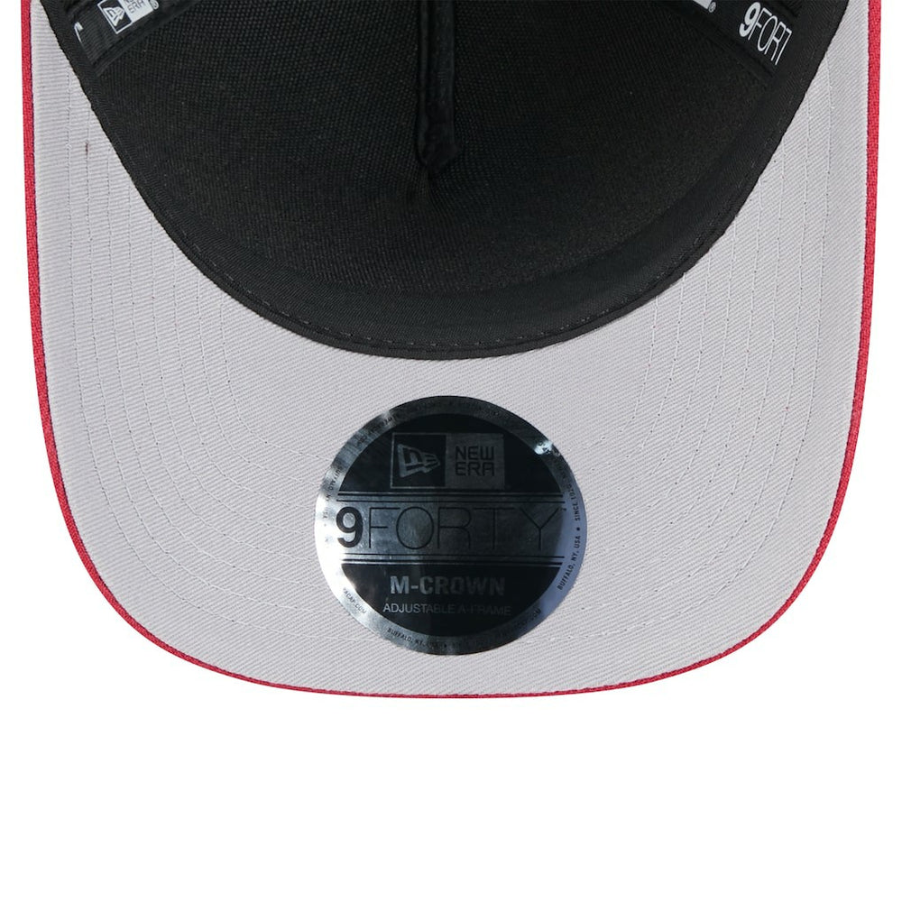 Arizona Cardinals New Era 2025 NFL Draft 9FORTY A-Frame M-Crown Adjustable Hat - Black/Cardinal Hats