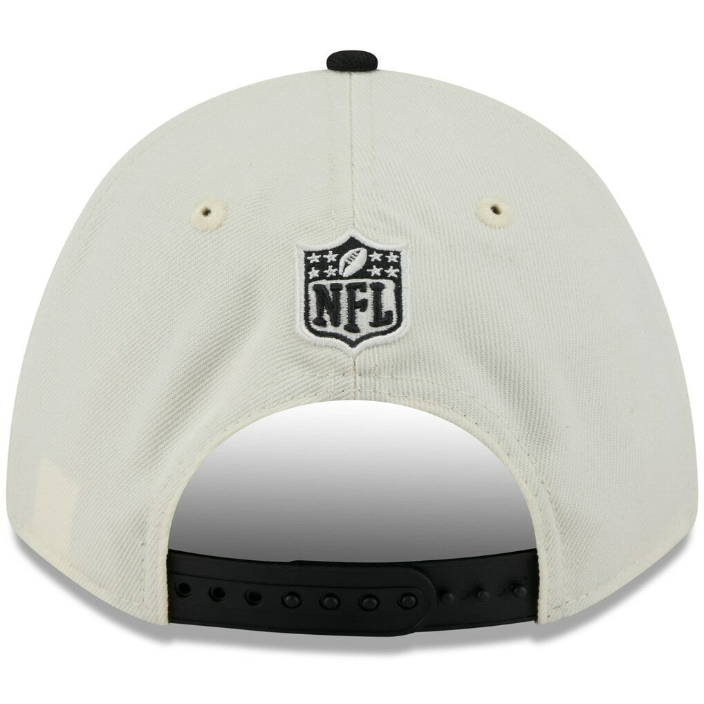 Cincinnati Bengals New Era 2025 NFL Draft 9FORTY A-Frame M-Crown Adjustable Hat - Cream/Black Hats