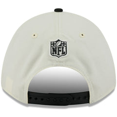 Cincinnati Bengals New Era 2025 NFL Draft 9FORTY A-Frame M-Crown Adjustable Hat - Cream/Black Hats