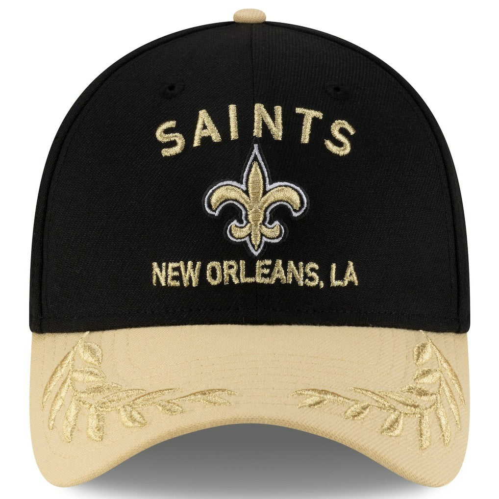 New Orleans Saints New Era 2025 NFL Draft 39THIRTY Flex Hat - Black/Gold Hats