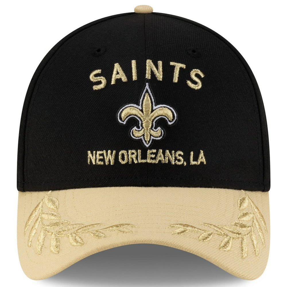 New Orleans Saints New Era 2025 NFL Draft 39THIRTY Flex Hat - Black/Gold Hats
