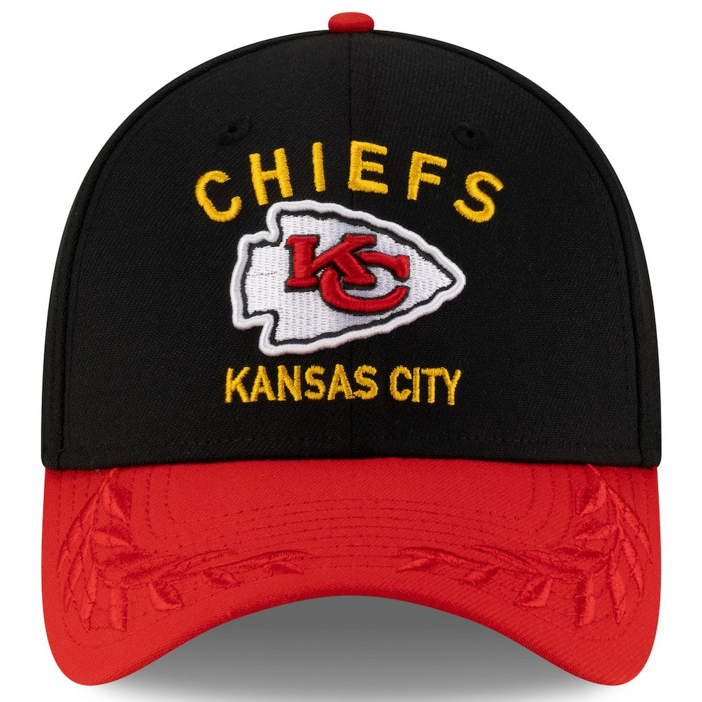 Kansas City Chiefs New Era 2025 NFL Draft 39THIRTY Flex Hat - Black/Red Hats