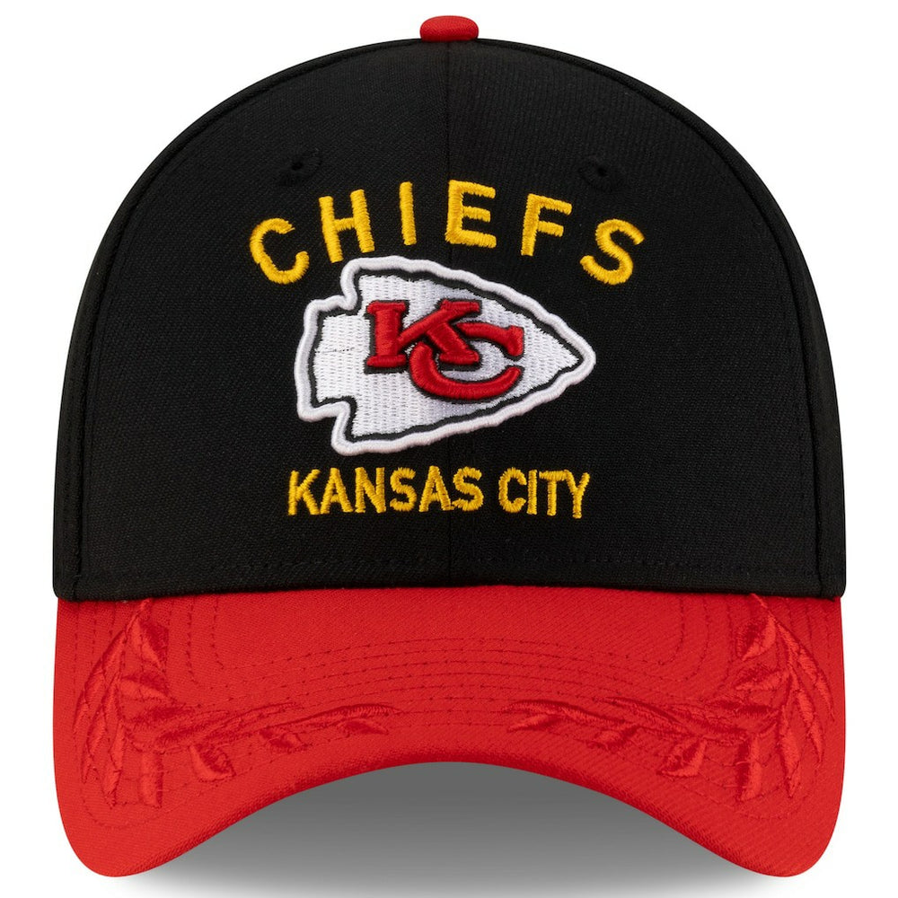 Kansas City Chiefs New Era 2025 NFL Draft 39THIRTY Flex Hat - Black/Red Hats