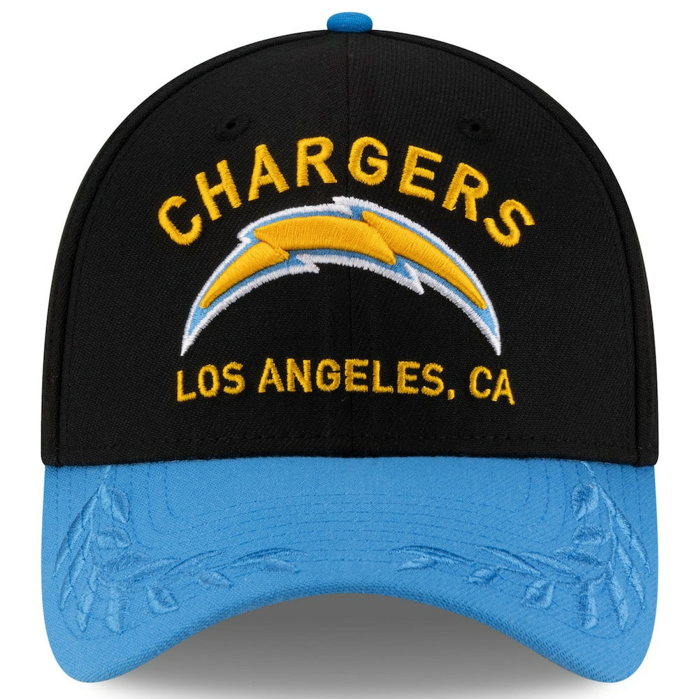 Los Angeles Chargers New Era 2025 NFL Draft 39THIRTY Flex Hat - Black/Powder Blue Hats