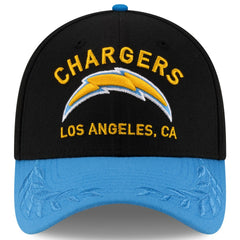 Los Angeles Chargers New Era 2025 NFL Draft 39THIRTY Flex Hat - Black/Powder Blue Hats