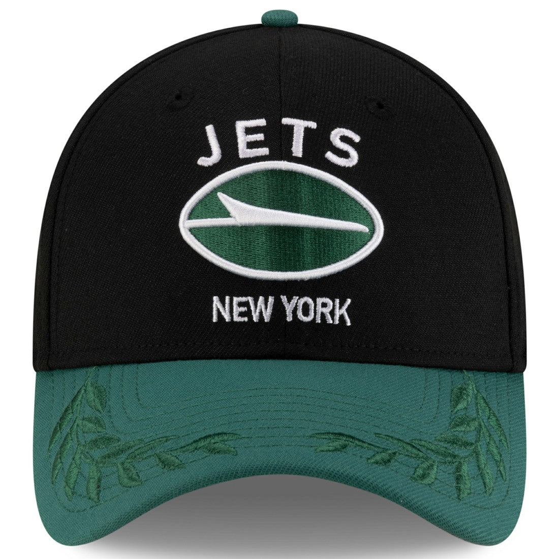 New York Jets New Era 2025 NFL Draft 39THIRTY Flex Hat - Black/Green Hats