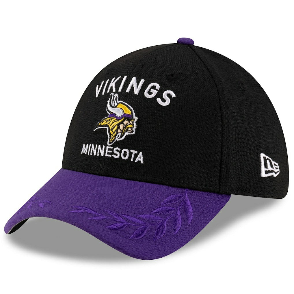 Minnesota Vikings New Era 2025 NFL Draft 39THIRTY Flex Hat - Black/Purple Hats