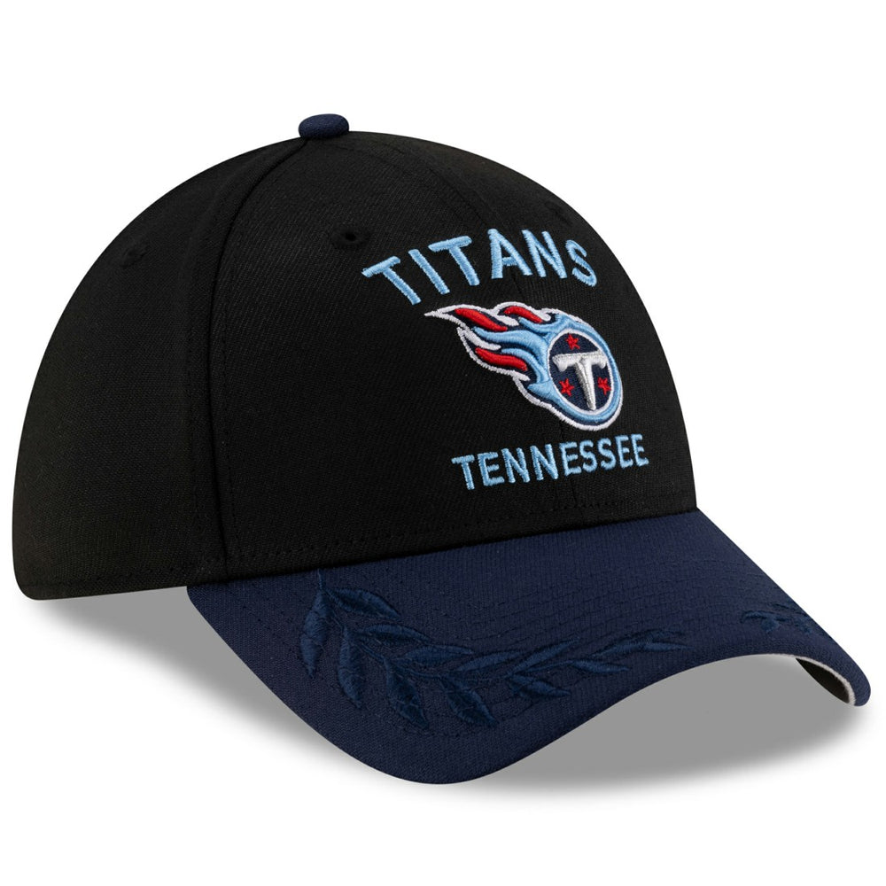 Tennessee Titans New Era 2025 NFL Draft 39THIRTY Flex Hat - Black/Navy Hats