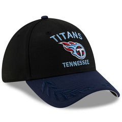 Tennessee Titans New Era 2025 NFL Draft 39THIRTY Flex Hat - Black/Navy Hats