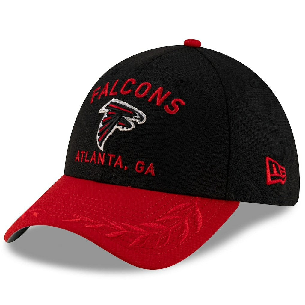 Atlanta Falcons New Era 2025 NFL Draft 39THIRTY Flex Hat - Black/Red Hats