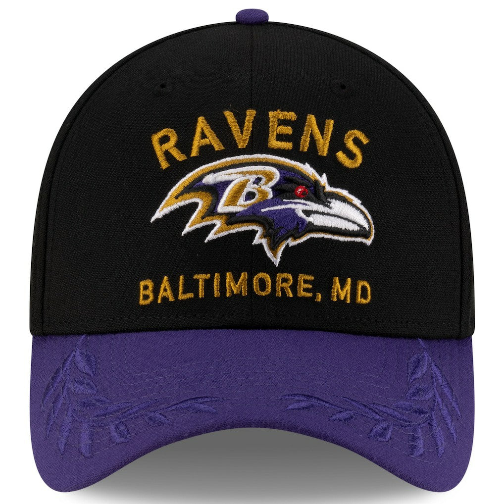 Baltimore Ravens New Era 2025 NFL Draft 39THIRTY Flex Hat - Black/Purple Hats