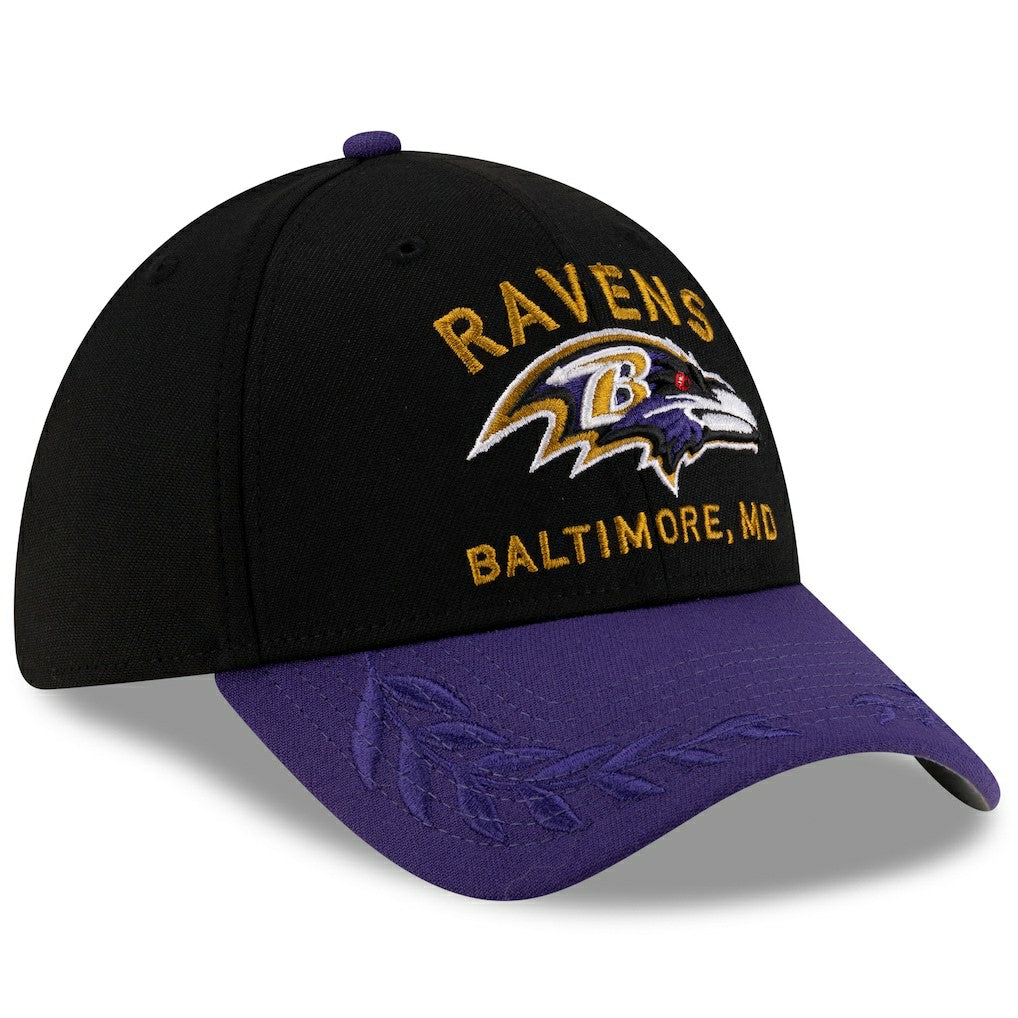 Baltimore Ravens New Era 2025 NFL Draft 39THIRTY Flex Hat - Black/Purple Hats