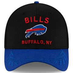 Buffalo Bills New Era 2025 NFL Draft 39THIRTY Flex Hat - Black/Royal Hats