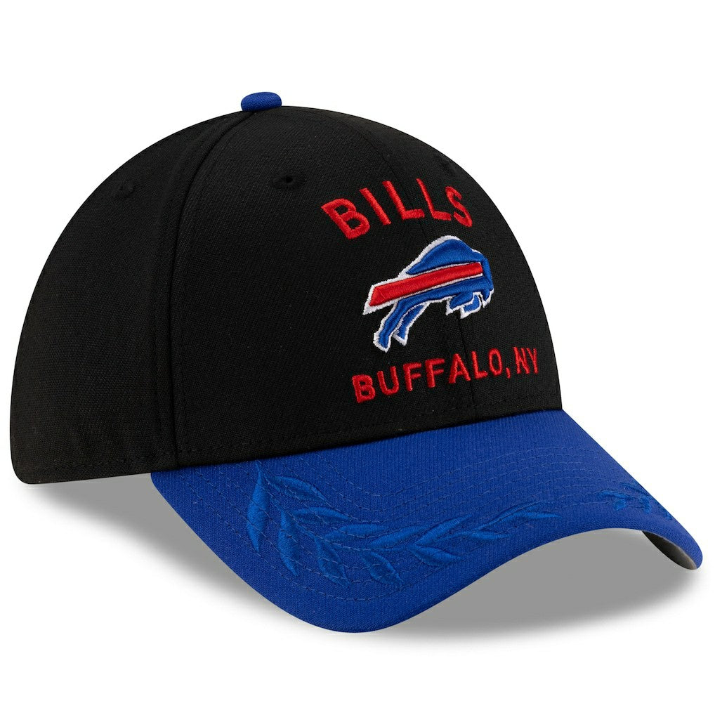 Buffalo Bills New Era 2025 NFL Draft 39THIRTY Flex Hat - Black/Royal Hats