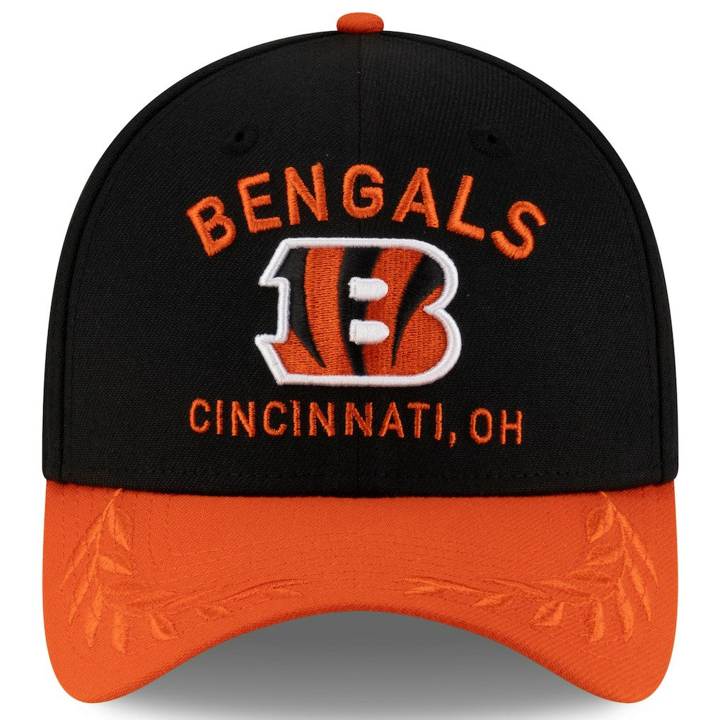 Cincinnati Bengals New Era 2025 NFL Draft 39THIRTY Flex Hat - Black/Orange Hats