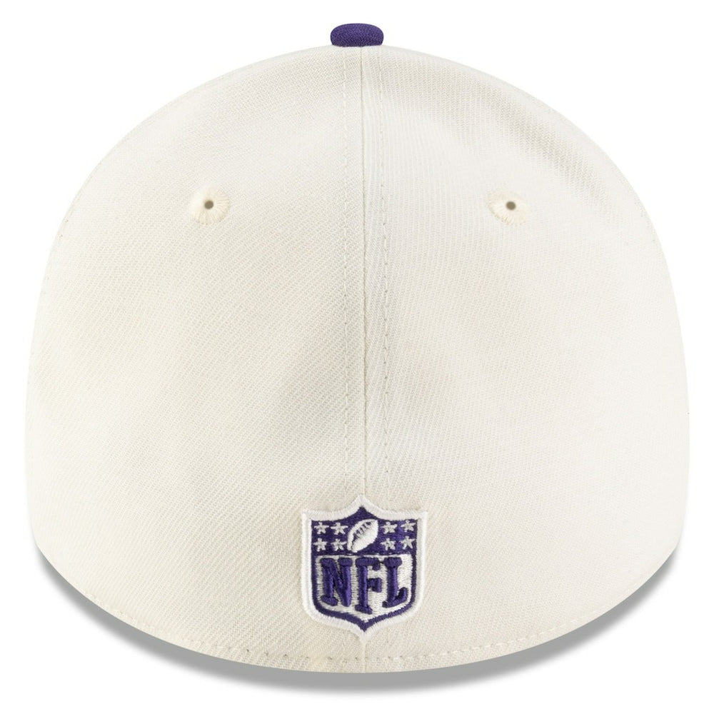 Baltimore Ravens New Era 2025 NFL Draft 39THIRTY Flex Hat - Cream/Purple Hats