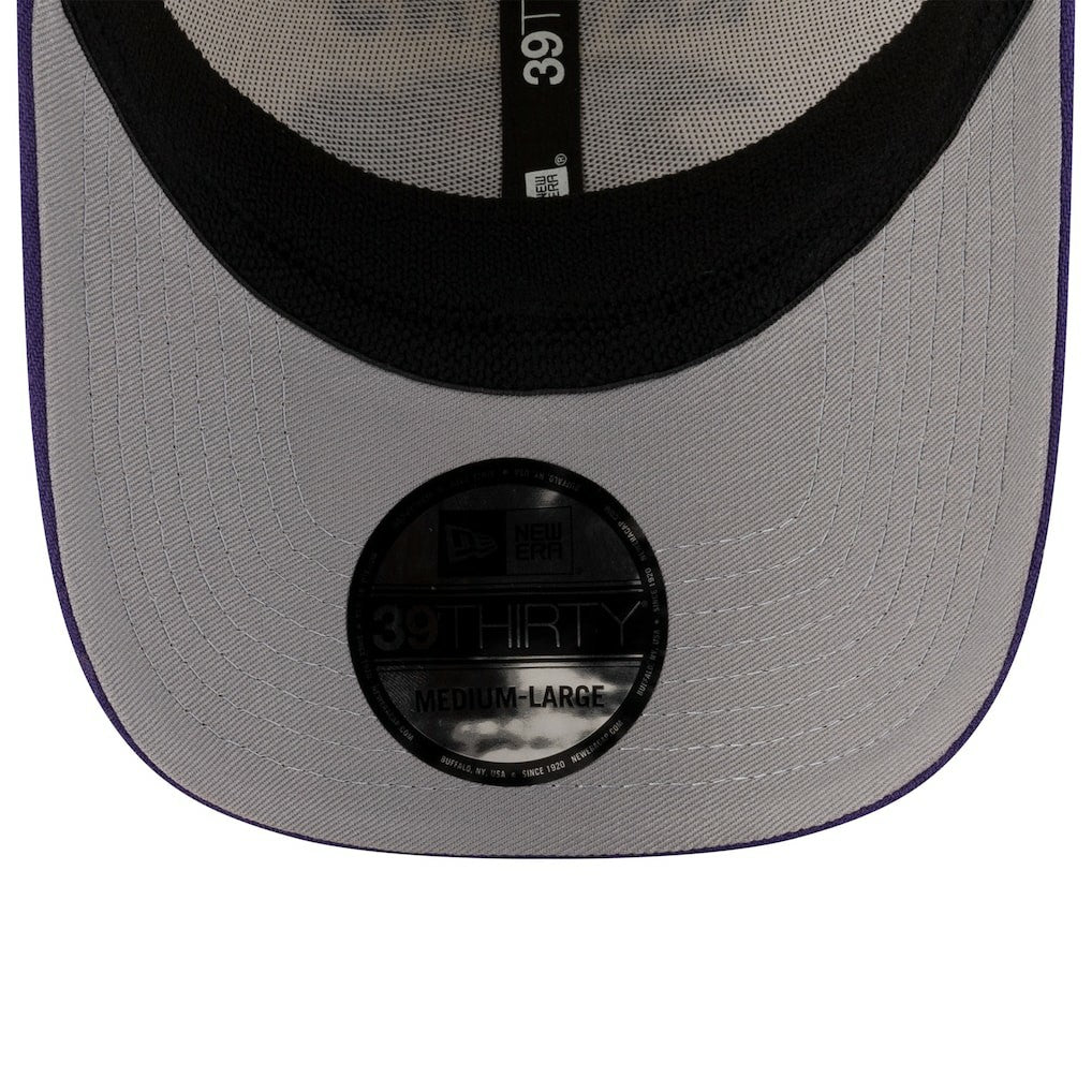 Baltimore Ravens New Era 2025 NFL Draft 39THIRTY Flex Hat - Cream/Purple Hats