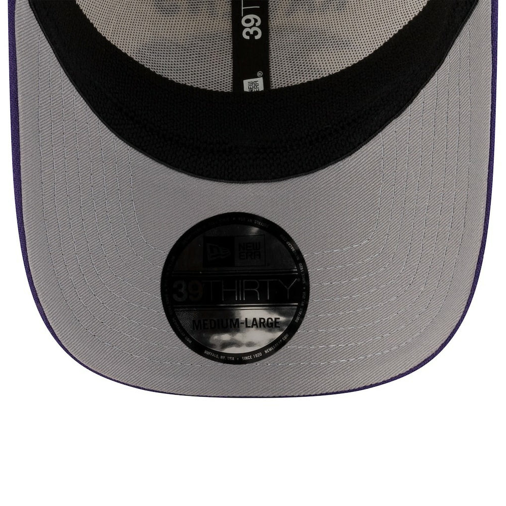 Baltimore Ravens New Era 2025 NFL Draft 39THIRTY Flex Hat - Cream/Purple Hats