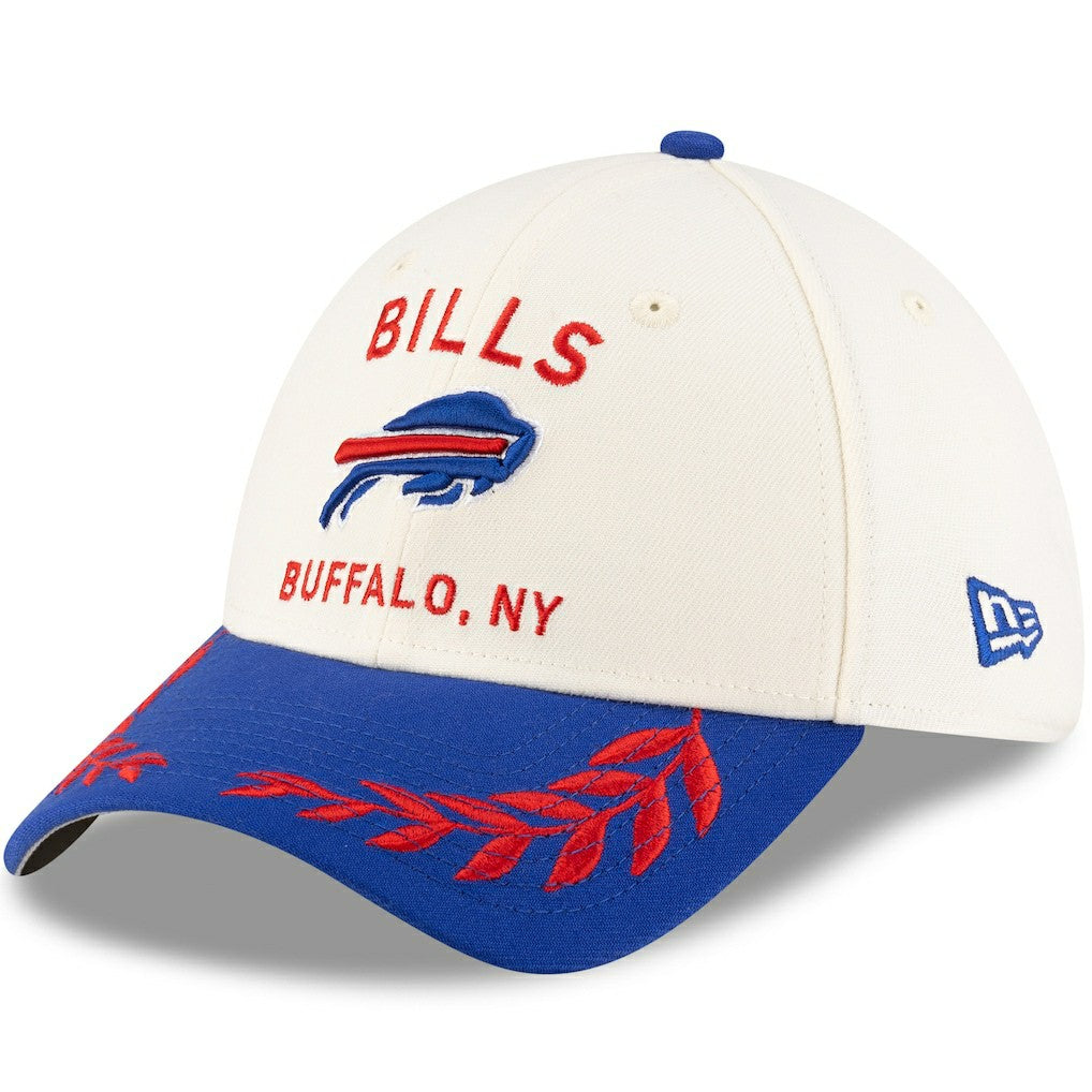 Buffalo Bills New Era 2025 NFL Draft 39THIRTY Flex Hat - Cream/Royal Hats