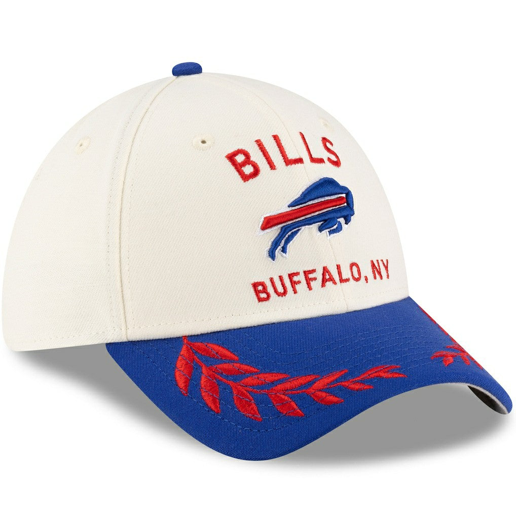 Buffalo Bills New Era 2025 NFL Draft 39THIRTY Flex Hat - Cream/Royal Hats