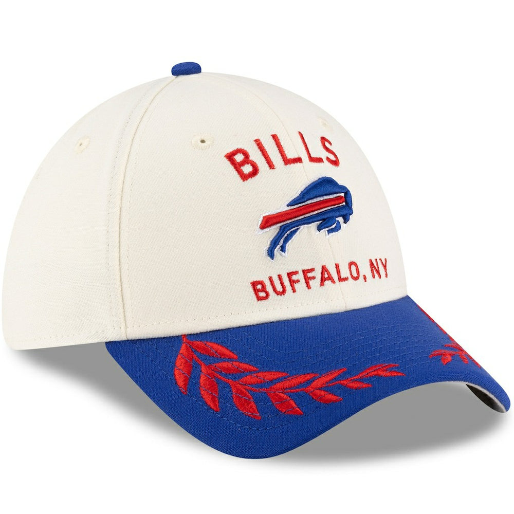 Buffalo Bills New Era 2025 NFL Draft 39THIRTY Flex Hat - Cream/Royal Hats