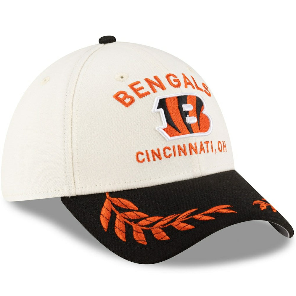 Cincinnati Bengals New Era 2025 NFL Draft 39THIRTY Flex Hat - Cream/Black Hats